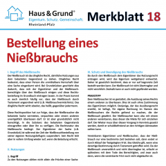 Merkblatt: Bestellung eines Nießbrauchs